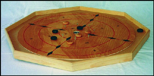 Crokinole is a family game for 2 to 4 players. Our plans include 
