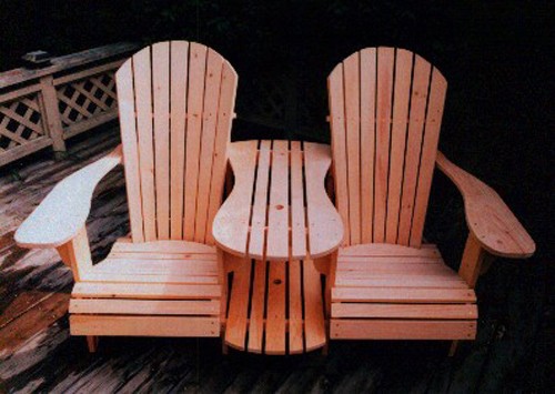 Standard Size Adirondack Chair Settee Kit Plan