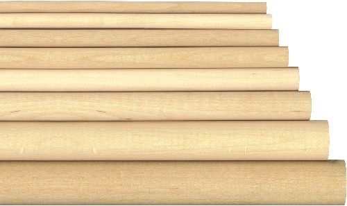 Hardwood Dowels, birch dowel rods