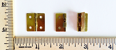 Buy brass plated craft and butt hinges | Bear Woods Supply