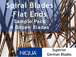 flat ends spiral Scroll saw blades by Niqua Flying Dutchman