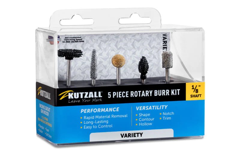 Kutzall 5-piece Rotary Tool Burr Kit