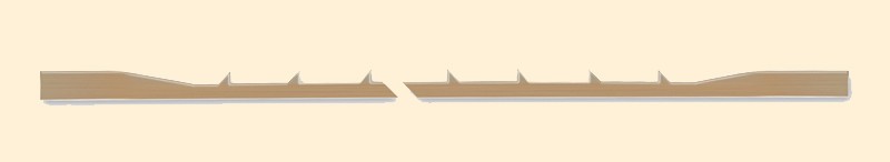 Modified geometry Scroll Saw Blades