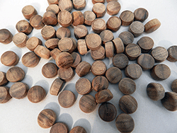 Walnut Round Head Wood Plugs | Bear Woods Supply