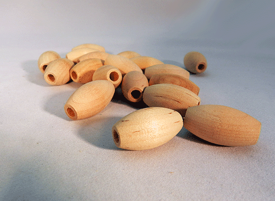 Wood Craft Bead 1 inch | Bear Woods Supply
