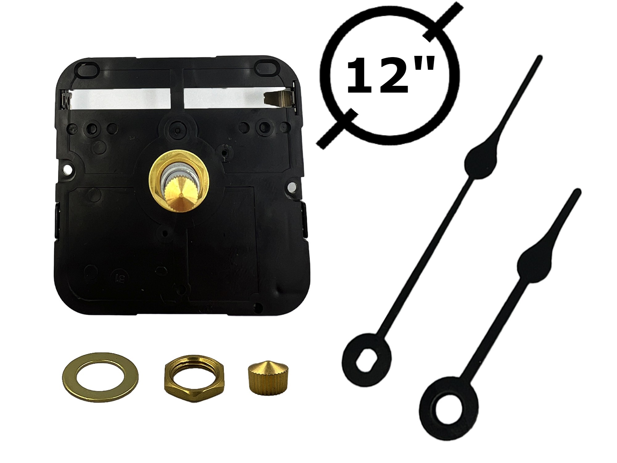 High Torque Clock Movements and Hands Bear Woods Supply