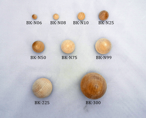 Buy wooden ball knobs in many sizes | Bear Woods Supply Canada