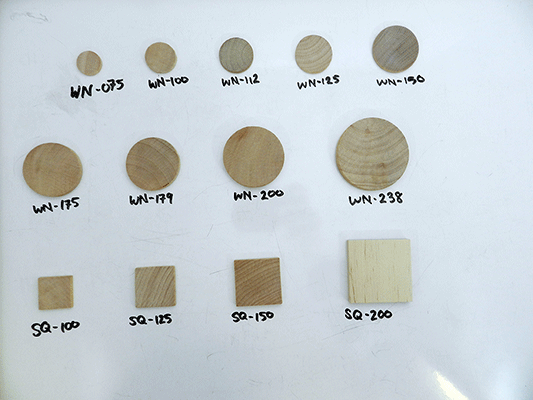 Buy wood discs, wooden tiles | Bear Woods Supply