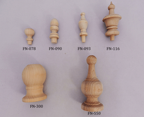 Shop for wooden finials in hardwood maple | Bear Woods Supply