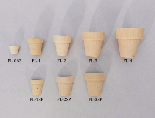 Buy wooden flower pots and wooden pails for crafts | Bear Woods Supply