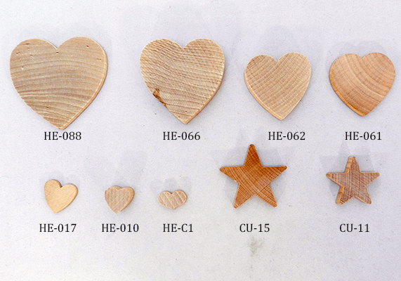 wooden hearts craft supplies