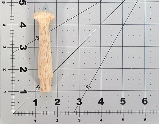 Wooden Oak Shaker Pegs 3-1/2 inch | Bear Woods Supply 