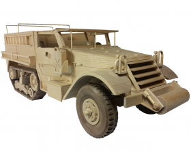 Wood toy pattern half track truck | Toys and Joys