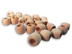 wooden beads, unfinished