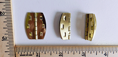 Buy barbed brass plated hinges | Bear Woods Supply