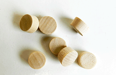 wood plugs, buttons, screwhole covers | Bear Woods Supply