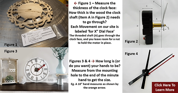 How to choose clock motors and hands for replacement