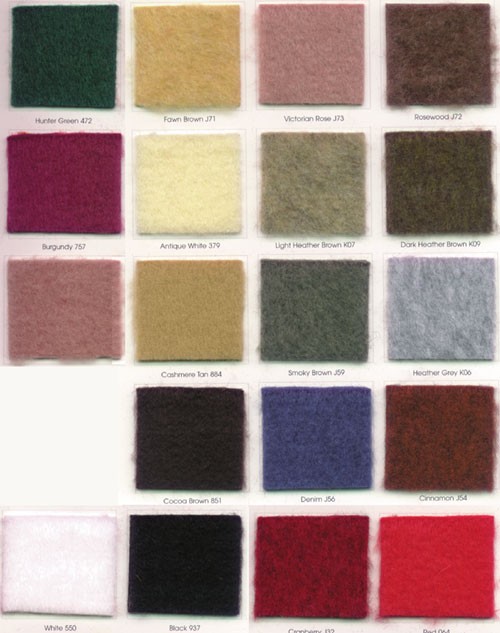 Hunter Green Plush Felt 18" x 45" (Closeout Sale)