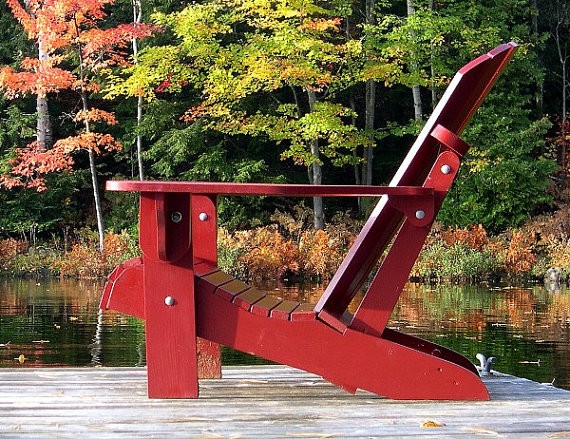 Folding Adirondack Chair Standard Size Plan - Downloadable