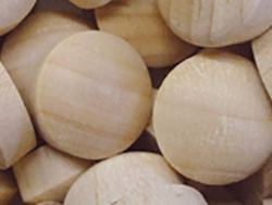 Beech round head oval top wood screwhole plugs