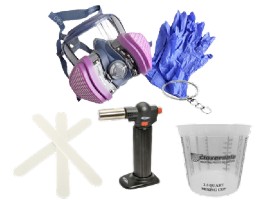 Epoxy Safety Masks and Gloves