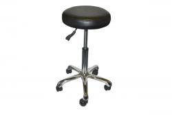 Adjustable Backless Shop Stool with casters