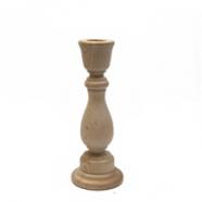 6-3/4" Wooden Candlestick