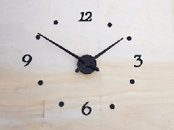 Raised Vinyl clock numbers