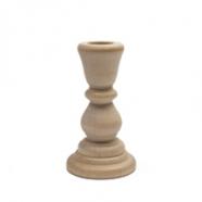 4 inch unfinished wooden candlestick