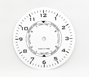 Metal Time and Tide Clock Dial 6" | Bear Woods Supply