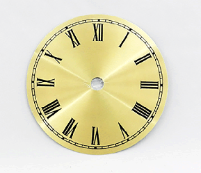 Gold Roman Clock Dial 4-1/2" | Bear Woods Supply