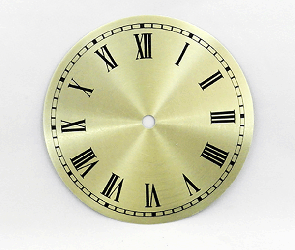 Gold Roman Clock Dial 6" | Bear Woods Supply