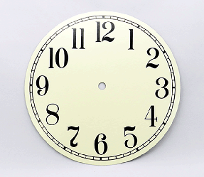 Ivory Arabic Clock Dial 7-7/8" | Bear Woods Supply