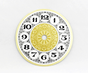 Fancy Arabic Clock Dial 4-1/2" | Bear Woods Supply