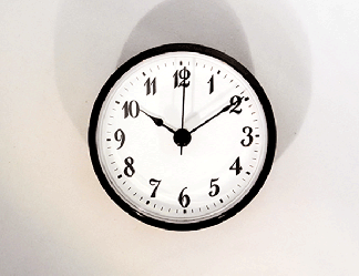 White Arabic Clock Insert Black | Bear Woods Supply