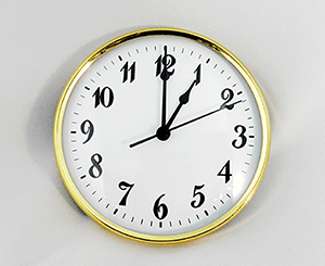 Gold White Arabic Clock Insert | Bear Woods Supply