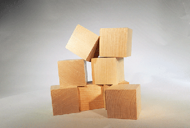 Wooden blocks 1-3/4 inch wood Cubes