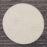 12" Round Sculpted Panel - Flow