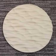 12" Round Sculpted Panel - Metal