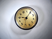 Black bezel gold Arabic clock fit up