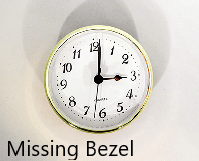 Missing Bezel - Clock Insert