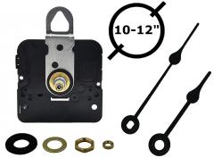 USA Made Standard Quartz Clock Mechanism with Hands for 10-12" Diameter Clock
