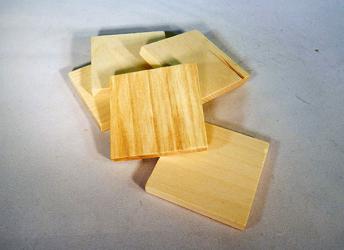 2" Wooden Tiles | Bear Woods Supply