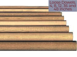 Wooden Dowel Rods as Singles