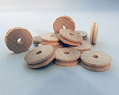 Wooden Toy Pulleys for Trucks | Bear Woods Supply 