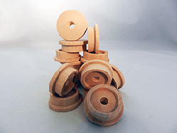 Toy Wooden Train Wheels 1-1/2 inch | Bear Woods Supply