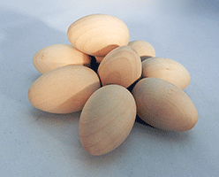 Wooden Eggs 2 inch | Bear Woods Supply 