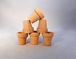 Wood Flower Pot 1 inch | Bear Woods Supply