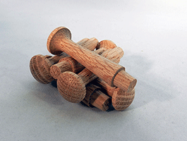 Wooden Oak Shaker Pegs 2-1/2 inch | Bear Woods Supply 