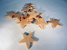 Wood Star Cut-Out 1-1/2 inch | Bear Woods Supply
